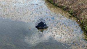 TV Dumped in a Lake, Not good!